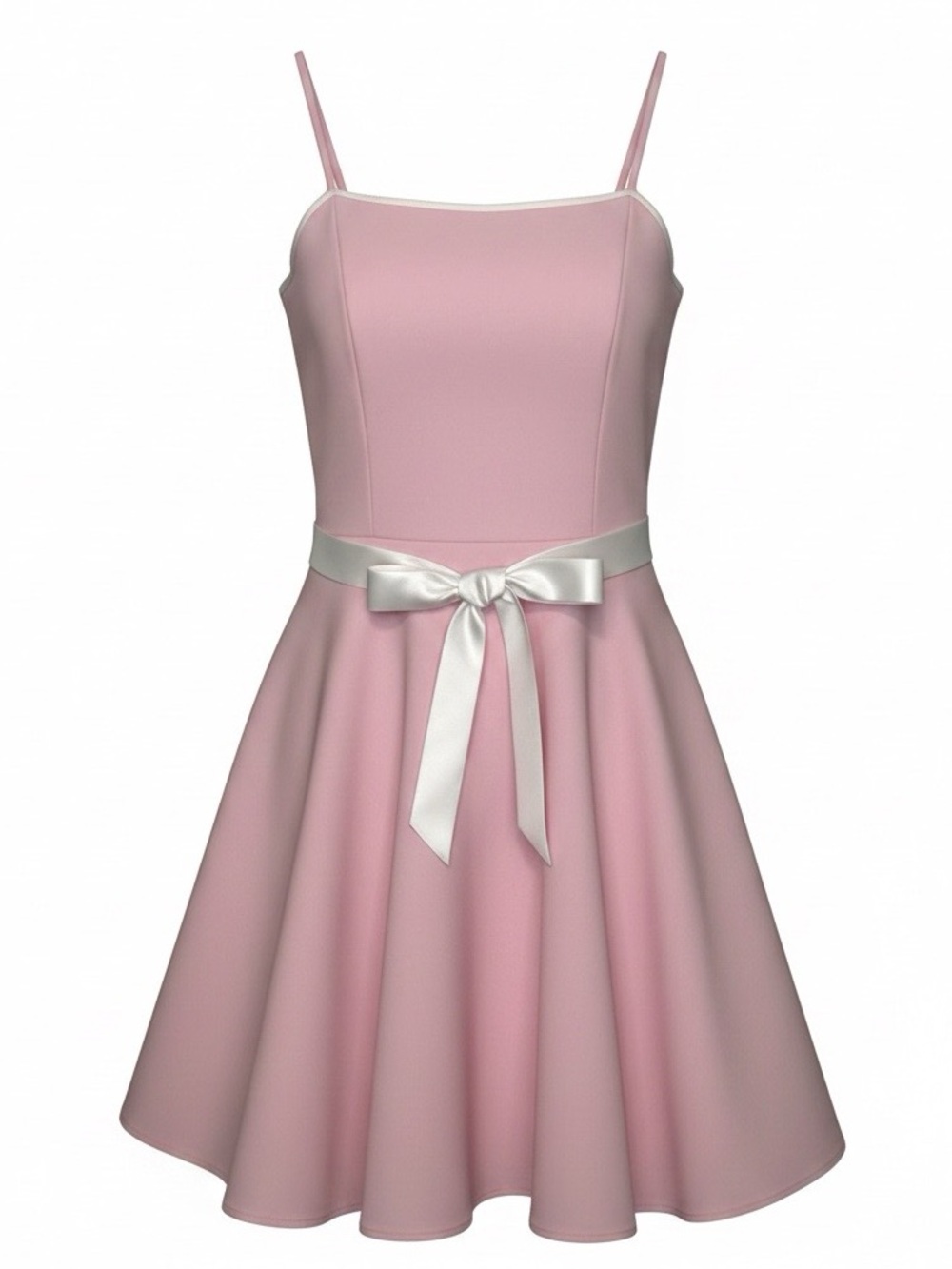 PULSE Y2K Vintage Pink Skater Dress Ruffle Underskirt Size Large